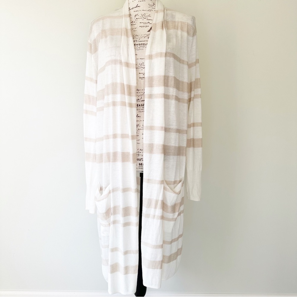 Like new cream tan long cardigan